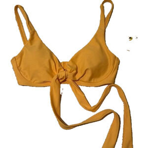 New Body Glove Yellow Bikini Top Small